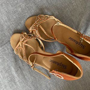 Ballroom heels shoes STEPHANIE 2.5 heel, size 8